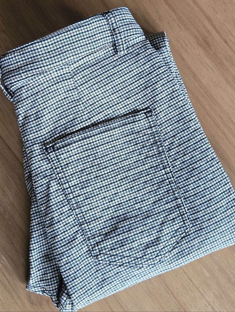 Shinestar Plaid Skinny Pants | Size S | Neutral Check Trouser